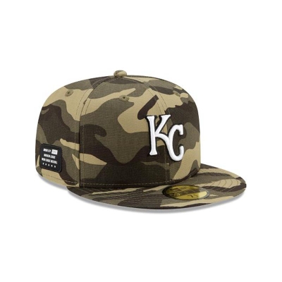 Kansas City Royals Gorra | New Era MLB Armed Forces Weekend 59fifty Fitted Cap Mexico - Verdes